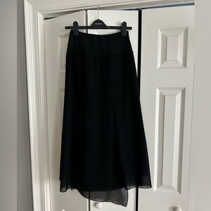 Black Tull layered maxi skirt